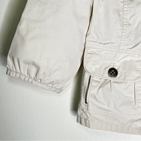 Tribal Size 2 Womens Lightweight Jacket. Ballon Sleeve. Button and Zip up. Cream - Picture 3 of 7